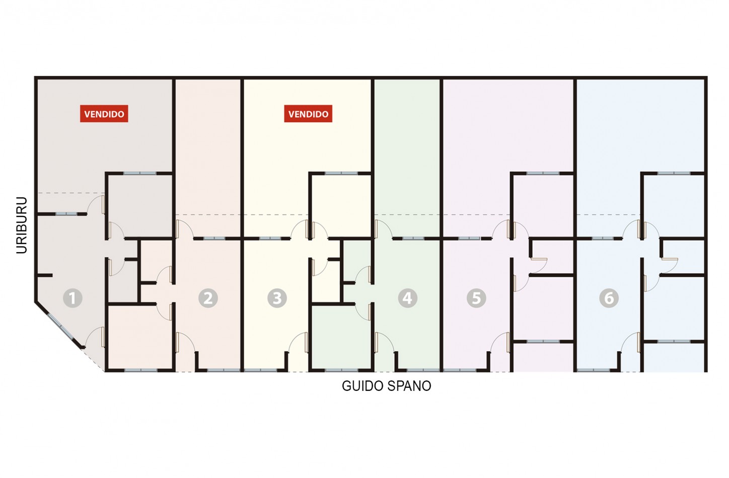 DEPTOS DE 1 DORMITORIO - A ESTRENAR