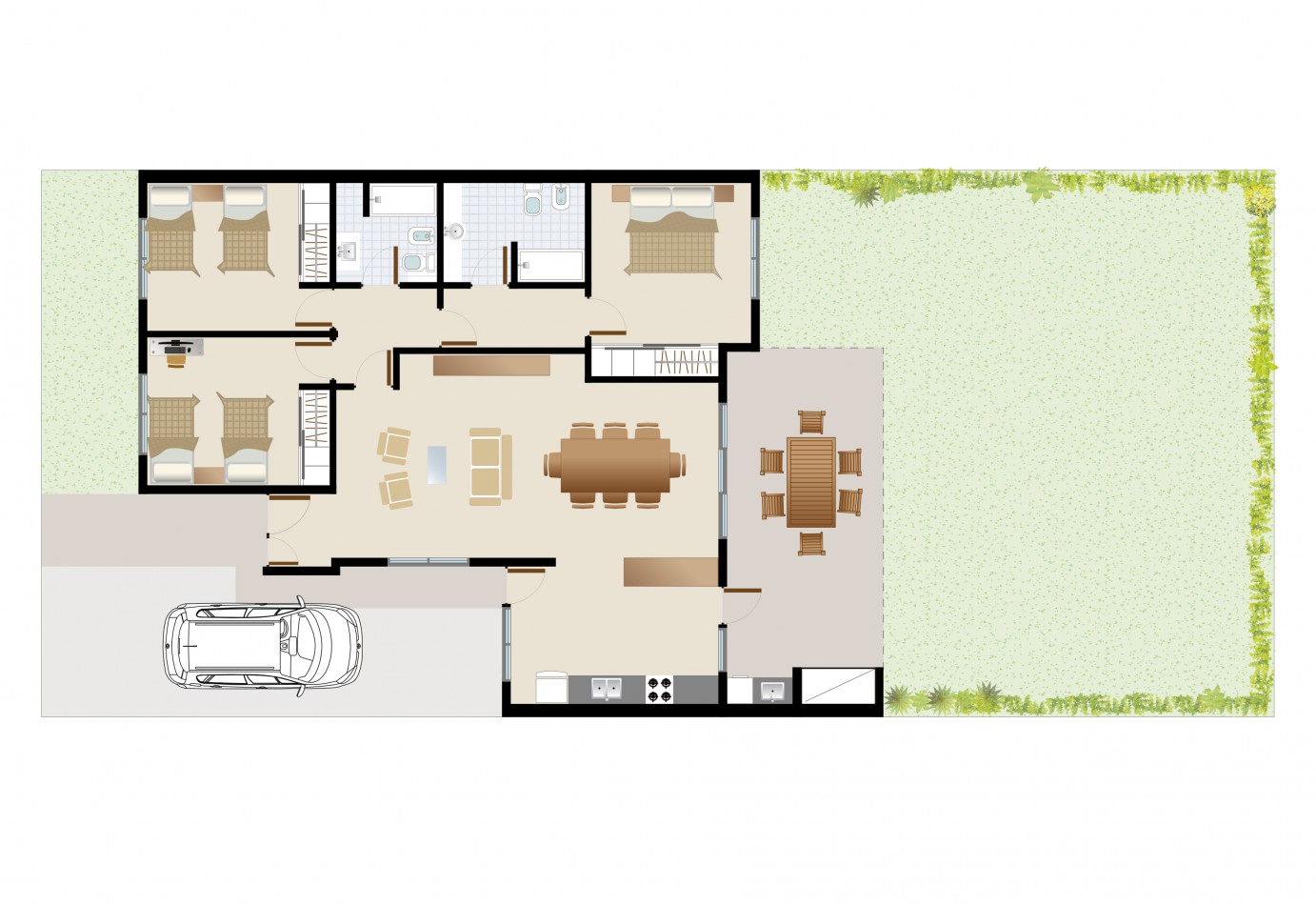 CASA DE 3 DORMITORIOS - EN VENTA