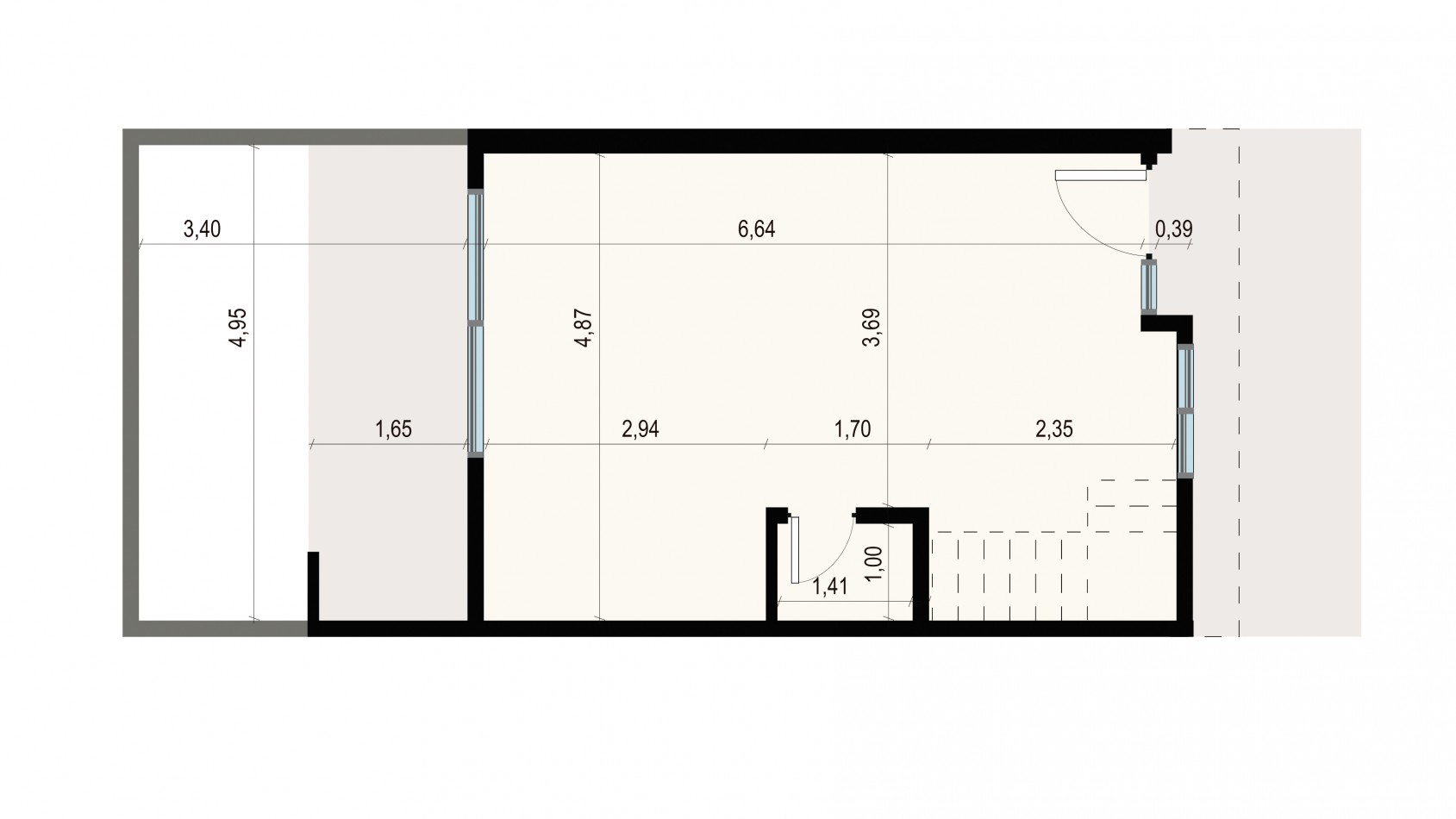 DUPLEX de 2 DORMITORIOS en BARRIO NORTE