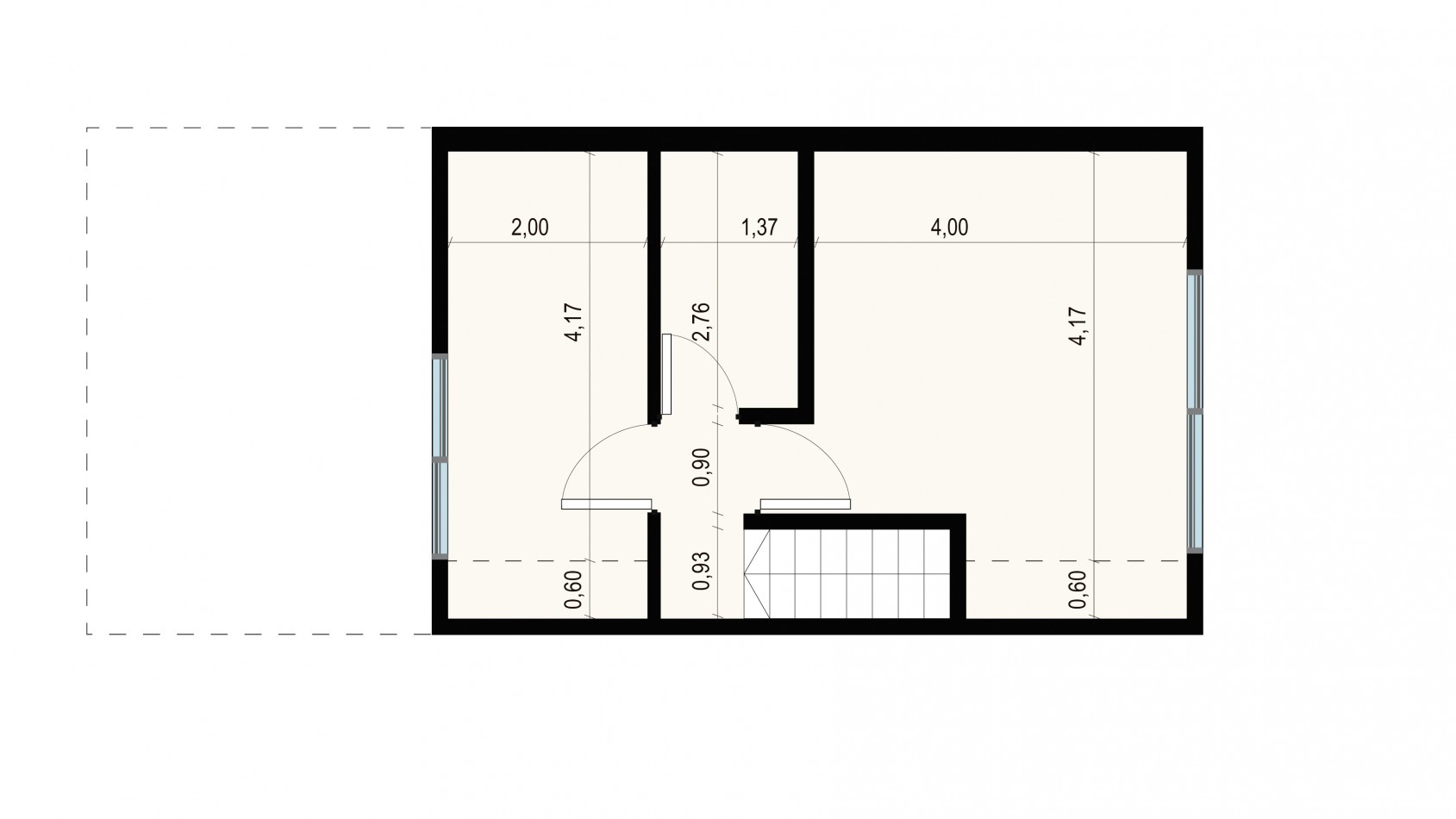 DUPLEX de 2 DORMITORIOS en BARRIO NORTE